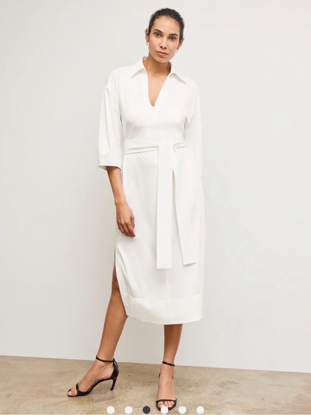 M.M. LAFLEUR The Fanfan Shirt Dress - Knit Poplin - Picture 3 of 6